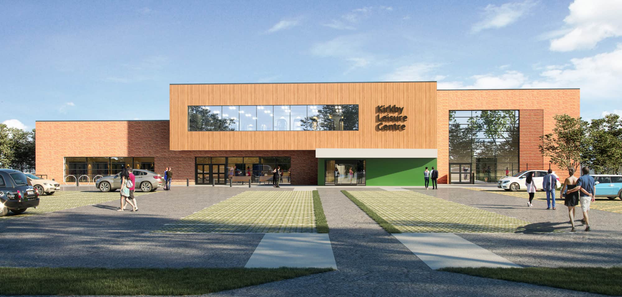 New visuals for Kirkby-in-Ashfield Leisure Centre.