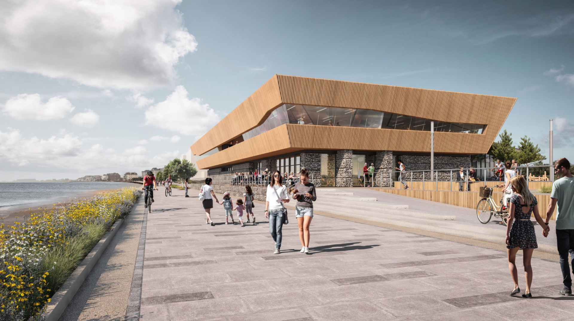 Work starts at Princes Parade Leisure Centre.